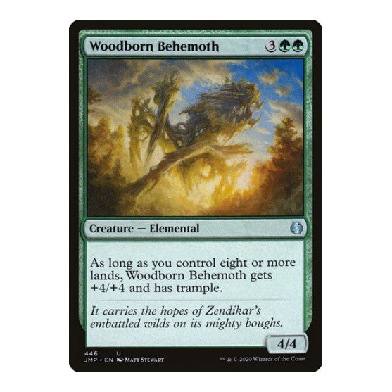 Woodborn Behemoth (JMP) #446 Uncommon (Lightly Played) Jumpstart Magic: The Gathering: 2020