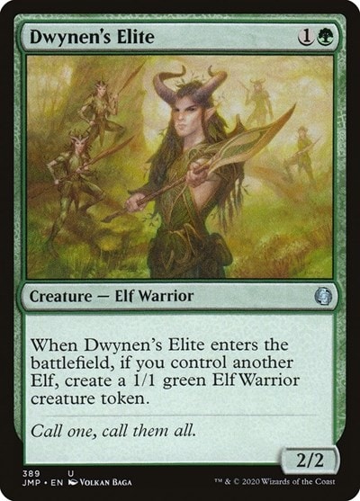 Dwynens Elite (JMP) #389 Uncommon (Lightly Played) Jumpstart Magic: The Gathering: 2020