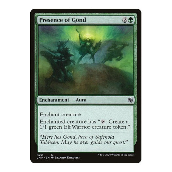 Presence of Gond (JMP) #420 Common (Lightly Played) Jumpstart Magic: The Gathering: 2020