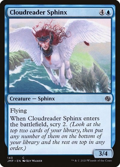 Cloudreader Sphinx (JMP) #143 Common (Lightly Played) Jumpstart Magic: The Gathering: 2020