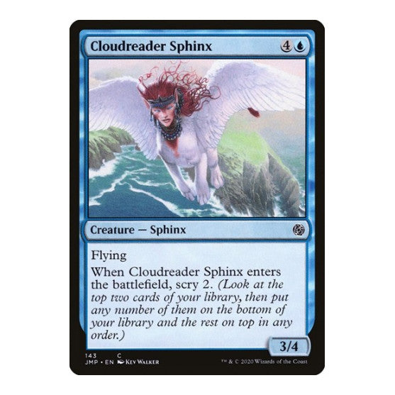 Cloudreader Sphinx (JMP) #143 Common (Lightly Played) Jumpstart Magic: The Gathering: 2020