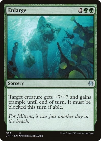 Enlarge (JMP) #392 Uncommon (Lightly Played) Jumpstart Magic: The Gathering: 2020
