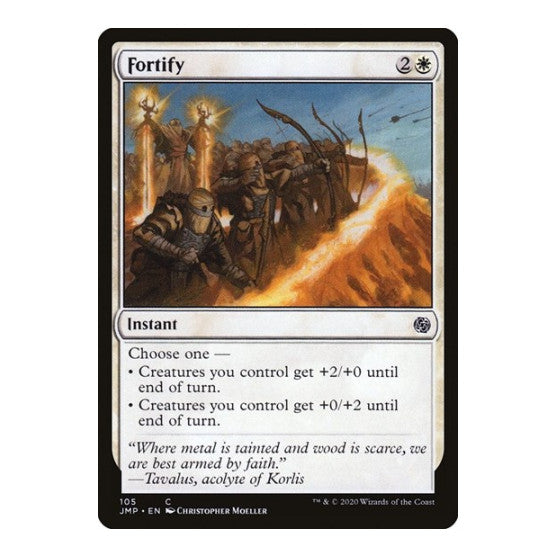 Fortify (JMP) #105 Common (Lightly Played) Jumpstart Magic: The Gathering: 2020