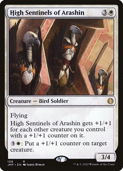 High Sentinels of Arashin (JMP) #108 Rare (Lightly Played) Jumpstart Magic: The Gathering: 2020