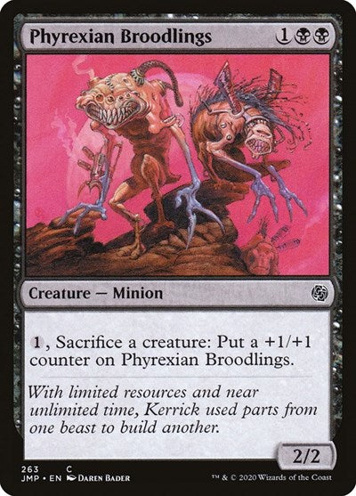 Phyrexian Broodlings (JMP) #263 Common (Lightly Played) Jumpstart Magic: The Gathering: 2020