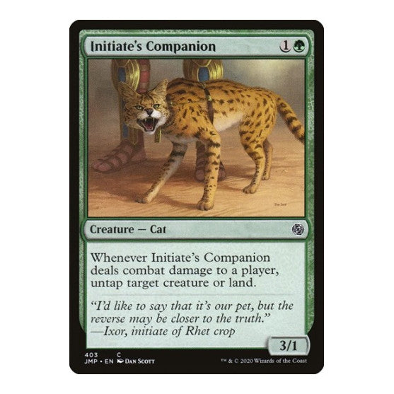 Initiates Companion (JMP) #403 Common (Lightly Played) Jumpstart Magic: The Gathering: 2020