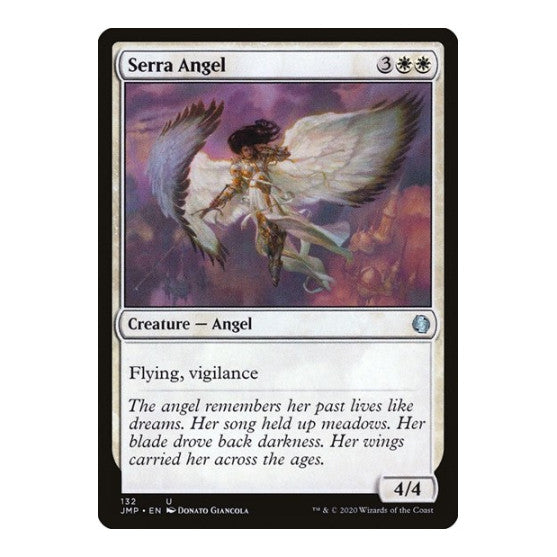 Serra Angel (JMP) #132 Uncommon (Lightly Played) Jumpstart Magic: The Gathering: 2020