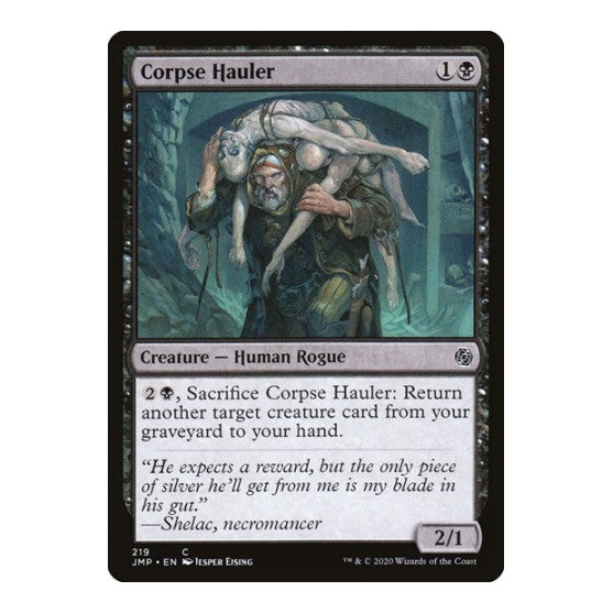 Corpse Hauler (JMP) #219 Common (Lightly Played) Jumpstart Magic: The Gathering: 2020