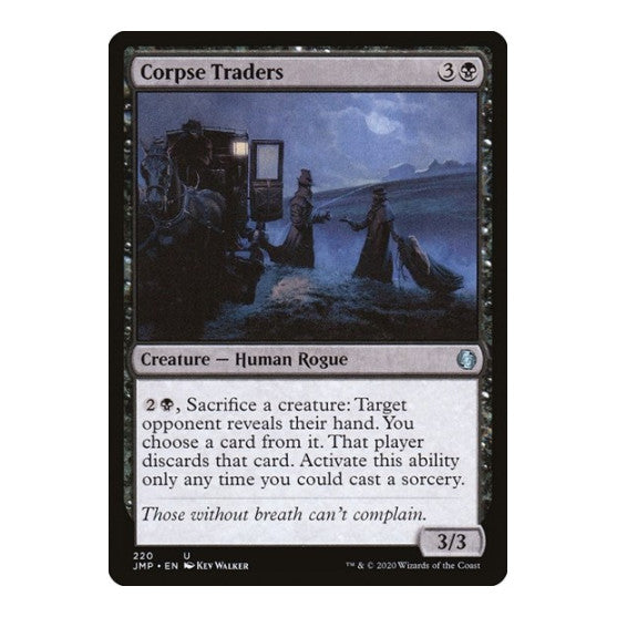 Corpse Traders (JMP) #220 Uncommon (Lightly Played) Jumpstart Magic: The Gathering: 2020