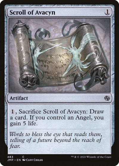 Scroll of Avacyn (JMP) #483 Common (Lightly Played) Jumpstart Magic: The Gathering: 2020