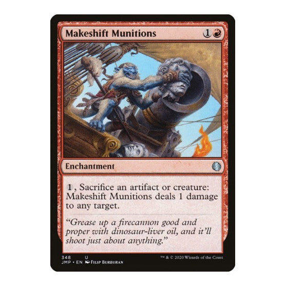 Makeshift Munitions (JMP) #348 Uncommon (Lightly Played) Jumpstart Magic: The Gathering: 2020
