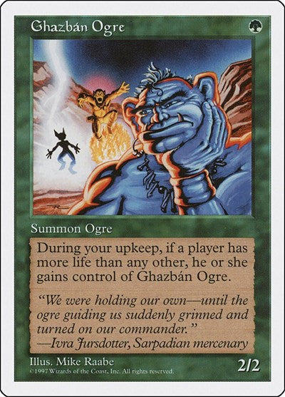 Ghazban Ogre (5ED) #298 Common (Lightly Played) Fifth Edition Magic: The Gathering: 1997
