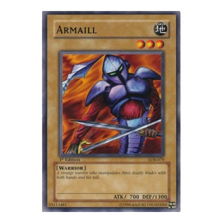 Armaill (LOB) #LOB-079 Common / Short Print The Legend of Blue Eyes White Dragon YuGiOh: 2002