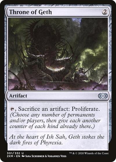 Throne of Geth (2XM) #301 Uncommon (Lightly Played) Double Masters Magic: The Gathering: 2020