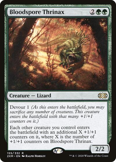 Bloodspore Thrinax (2XM) #155 Rare (Lightly Played) Double Masters Magic: The Gathering: 2020
