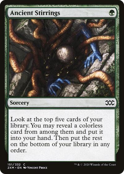 Ancient Stirrings (2XM) #151 Common (Lightly Played) Double Masters Magic: The Gathering: 2020