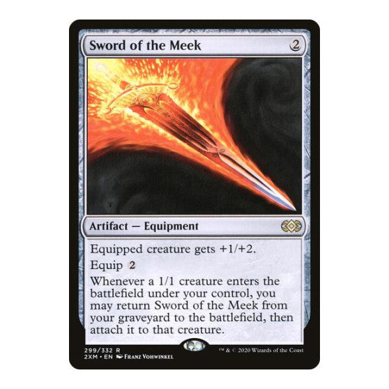 Sword of the Meek (2XM) #299 Rare (Lightly Played) Double Masters Magic: The Gathering: 2020