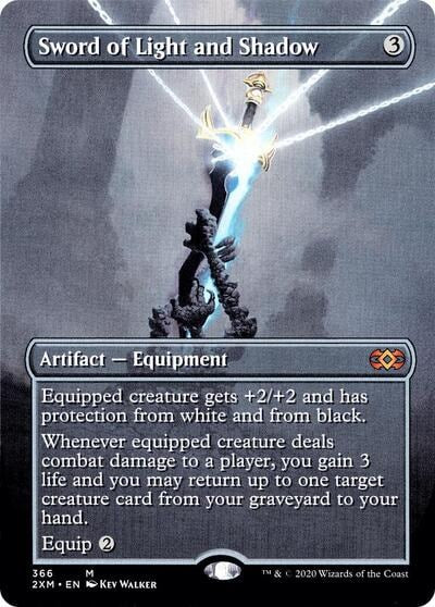 Sword of Light and Shadow Borderless (2XM) #366 Mythic Rare Double Masters Magic: The Gathering: 2020