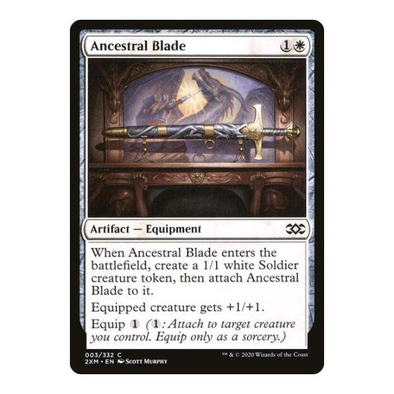 Ancestral Blade (2XM) #3 Common (Lightly Played) Double Masters Magic: The Gathering: 2020