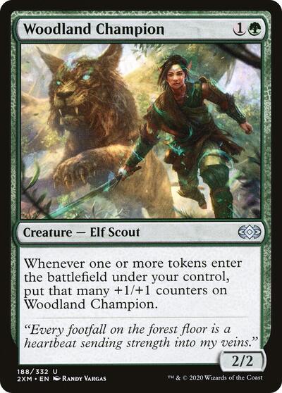 Woodland Champion (2XM) #188 Uncommon (Lightly Played) Double Masters Magic: The Gathering: 2020