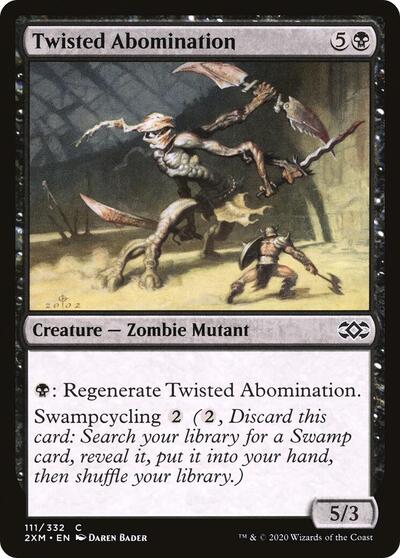 Twisted Abomination (2XM) #111 Common (Foil Lightly Played) Double Masters Magic: The Gathering: 2020
