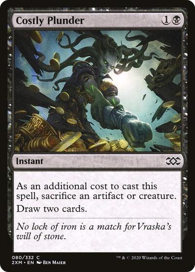 Costly Plunder (2XM) #80 Common (Near Mint) Double Masters Magic: The Gathering: 2020