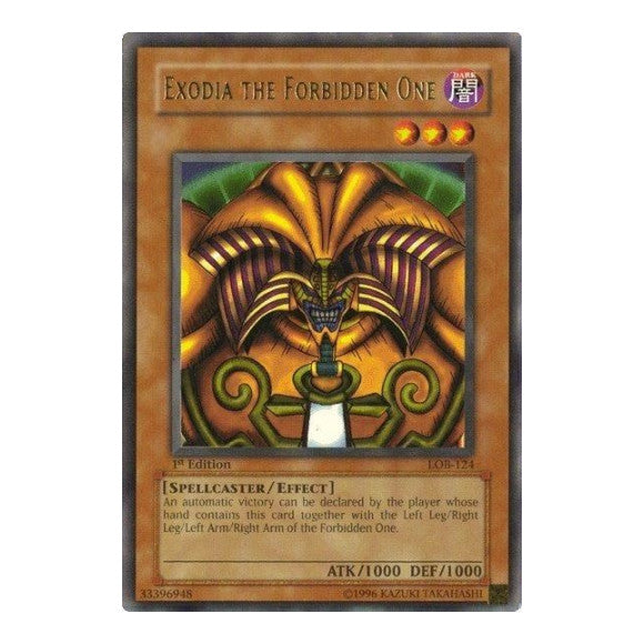 Exodia the Forbidden One (LOB) #LOB-124 Ultra Rare (Unlimited Moderately Played) The Legend of Blue Eyes White Dragon YuGiOh: 2002