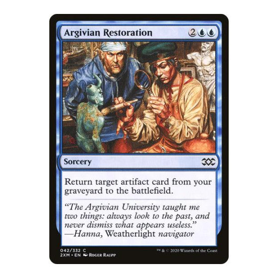 Argivian Restoration (2XM) #42 Common (Lightly Played) Double Masters Magic: The Gathering: 2020