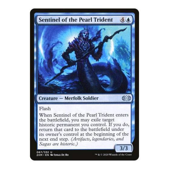 Sentinel of the Pearl Trident (2XM) #67 Uncommon (Foil Lightly Played) Double Masters Magic: The Gathering: 2020