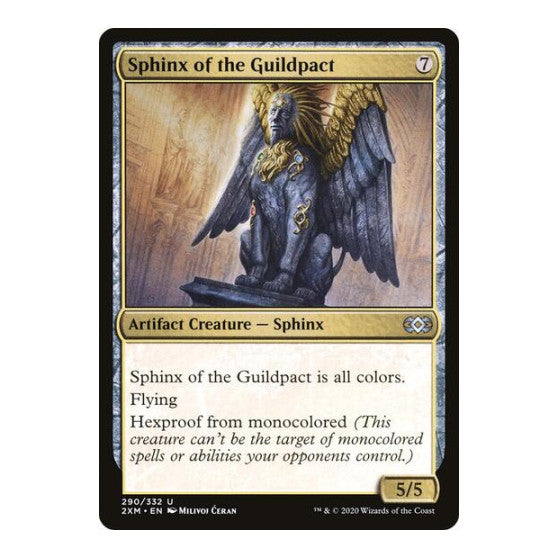 Sphinx of the Guildpact (2XM) #290 Uncommon (Lightly Played) Double Masters Magic: The Gathering: 2020