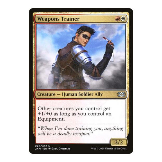 Weapons Trainer (2XM) #228 Uncommon Double Masters Magic: The Gathering: 2020