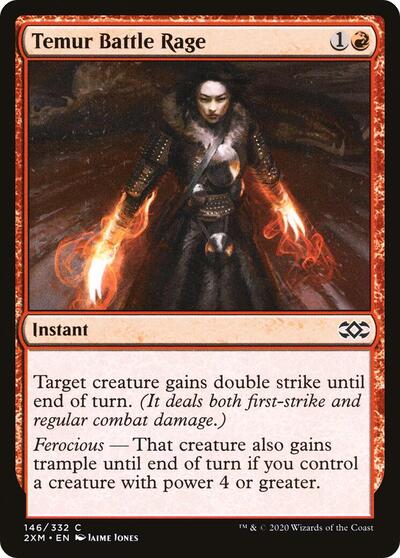 Temur Battle Rage (2XM) #146 Common (Moderately Played) Double Masters Magic: The Gathering: 2020
