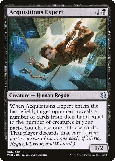 Acquisitions Expert (ZNR) #89 Uncommon (Lightly Played) Zendikar Rising Magic: The Gathering: 2020