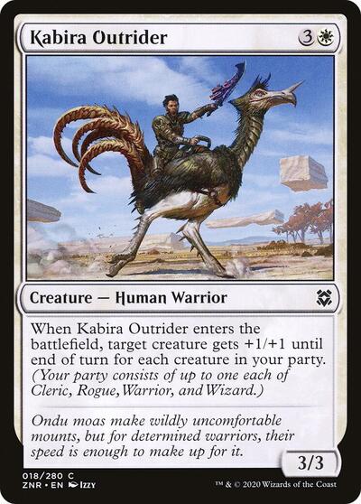 Kabira Outrider (ZNR) #18 Common (Foil Lightly Played) Zendikar Rising Magic: The Gathering: 2020