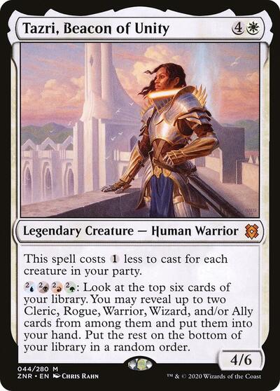 Tazri Beacon of Unity (ZNR) #44 Mythic Rare Zendikar Rising Magic: The Gathering: 2020