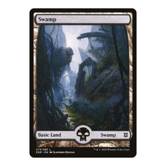 Swamp (273) - Full Art (ZNR) #273 Land (Lightly Played) Zendikar Rising Magic: The Gathering: 2020