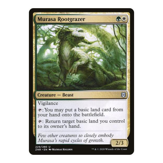 Murasa Rootgrazer (ZNR) #229 Uncommon Zendikar Rising Magic: The Gathering: 2020