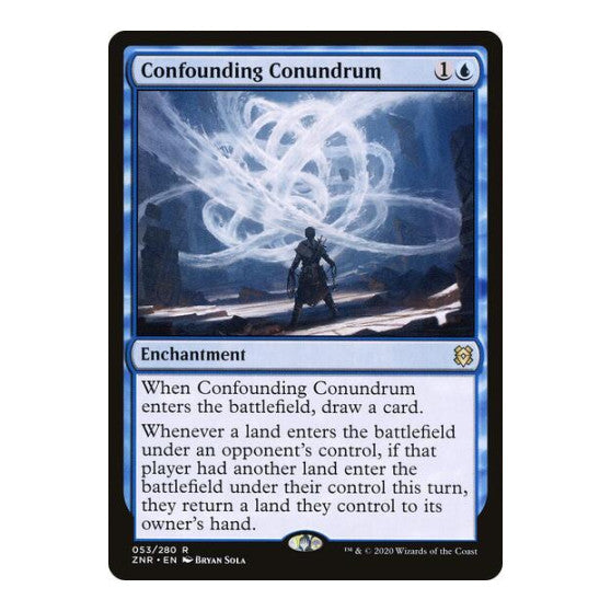 Confounding Conundrum (ZNR) #53 Rare (Lightly Played) Zendikar Rising Magic: The Gathering: 2020