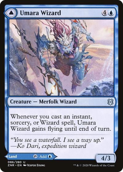 Umara Wizard (ZNR) #86 Uncommon (Lightly Played) Zendikar Rising Magic: The Gathering: 2020