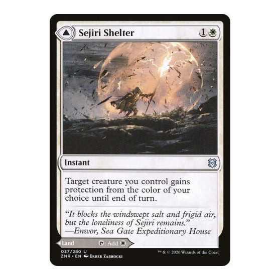 Sejiri Shelter (ZNR) #37 Uncommon (Lightly Played) Zendikar Rising Magic: The Gathering: 2020