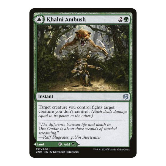 Khalni Ambush (ZNR) #192 Uncommon (Lightly Played) Zendikar Rising Magic: The Gathering: 2020