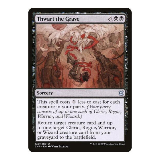 Thwart the Grave (ZNR) #130 Uncommon Zendikar Rising Magic: The Gathering: 2020
