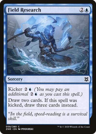 Field Research (ZNR) #58 Common Zendikar Rising Magic: The Gathering: 2020