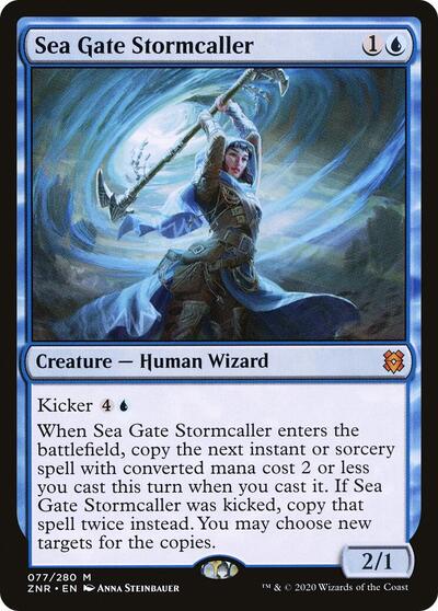 Sea Gate Stormcaller (ZNR) #77 Mythic Rare (Lightly Played) Zendikar Rising Magic: The Gathering: 2020