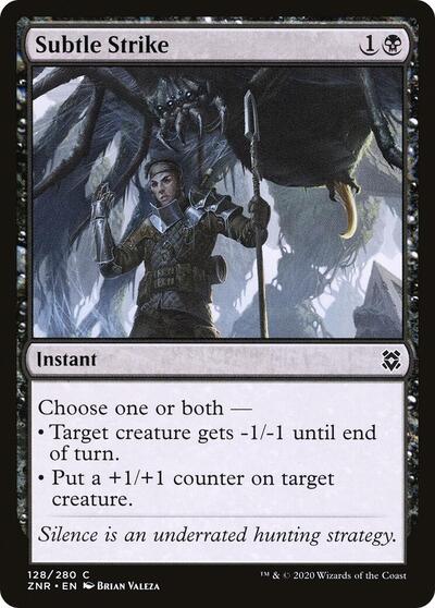 Subtle Strike (ZNR) #128 Common (Lightly Played) Zendikar Rising Magic: The Gathering: 2020