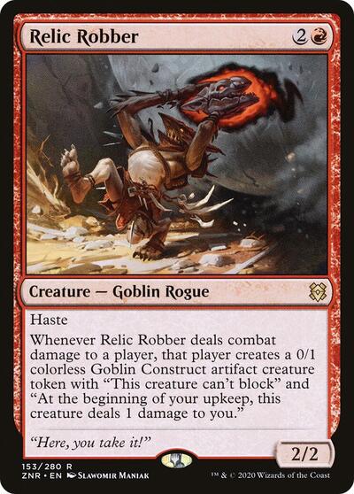 Relic Robber (ZNR) #153 Rare (Near Mint) Zendikar Rising Magic: The Gathering: 2020