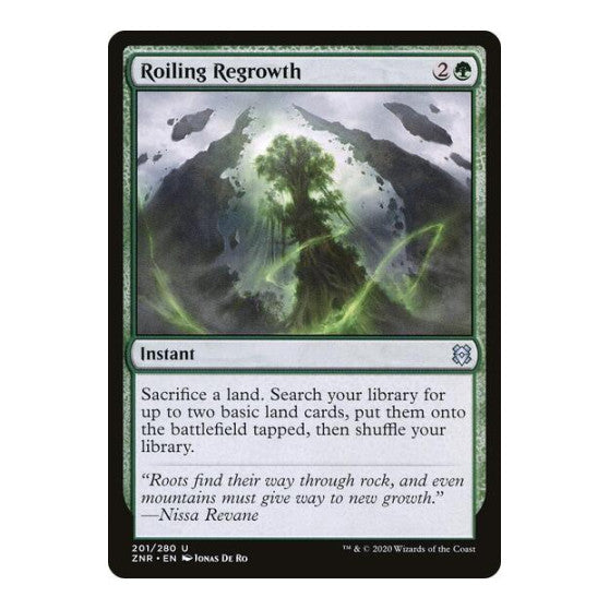 Roiling Regrowth (ZNR) #201 Uncommon (Lightly Played) Zendikar Rising Magic: The Gathering: 2020