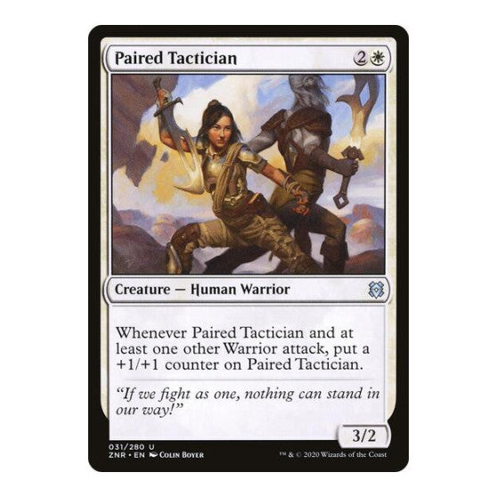 Paired Tactician (ZNR) #31 Uncommon Zendikar Rising Magic: The Gathering: 2020