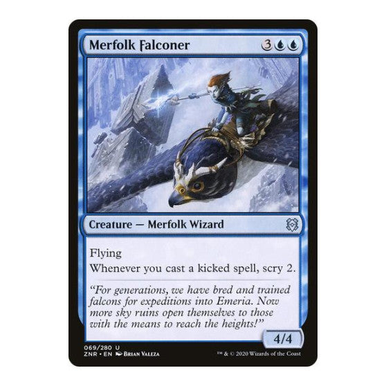 Merfolk Falconer (ZNR) #69 Uncommon Zendikar Rising Magic: The Gathering: 2020
