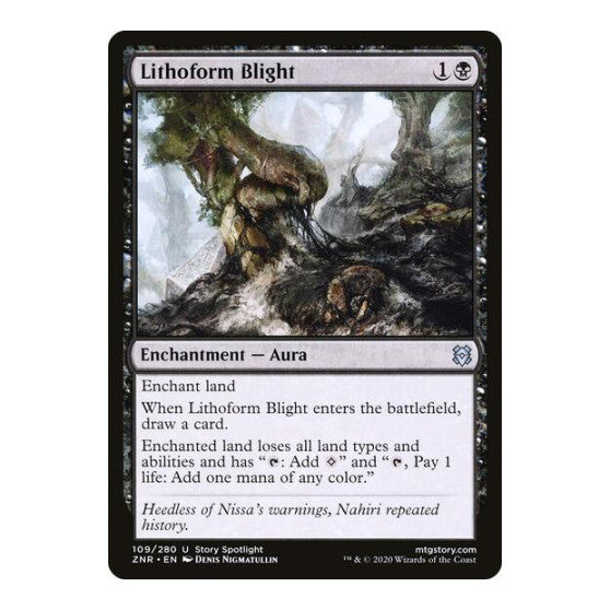 Lithoform Blight (ZNR) #109 Uncommon (Lightly Played) Zendikar Rising Magic: The Gathering: 2020